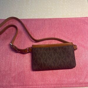 Michael Kors Brown and Tan Hobo Bag